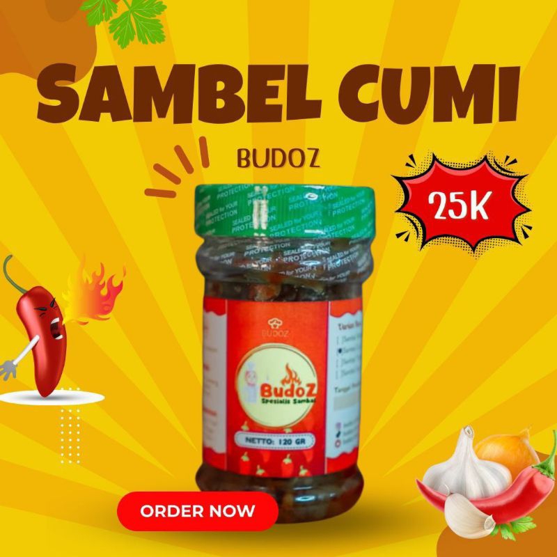 

sambal cumi pete / sambal pedas tanpa pengawet dan pewarna / sambal budoz / sambal cumi tongkol ayam