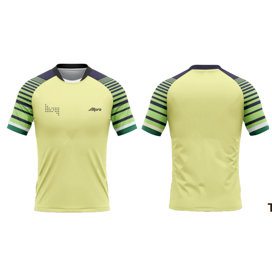 ALLPRO Kaos Raglan Wanita Jersey olahraga wanita casual  VIBE YELLOW kaos jersey badminton jersey pi