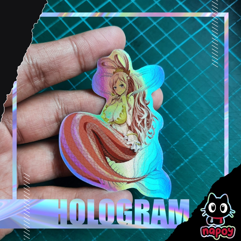 

Stiker Hologram Anime One Piece Shirahoshi