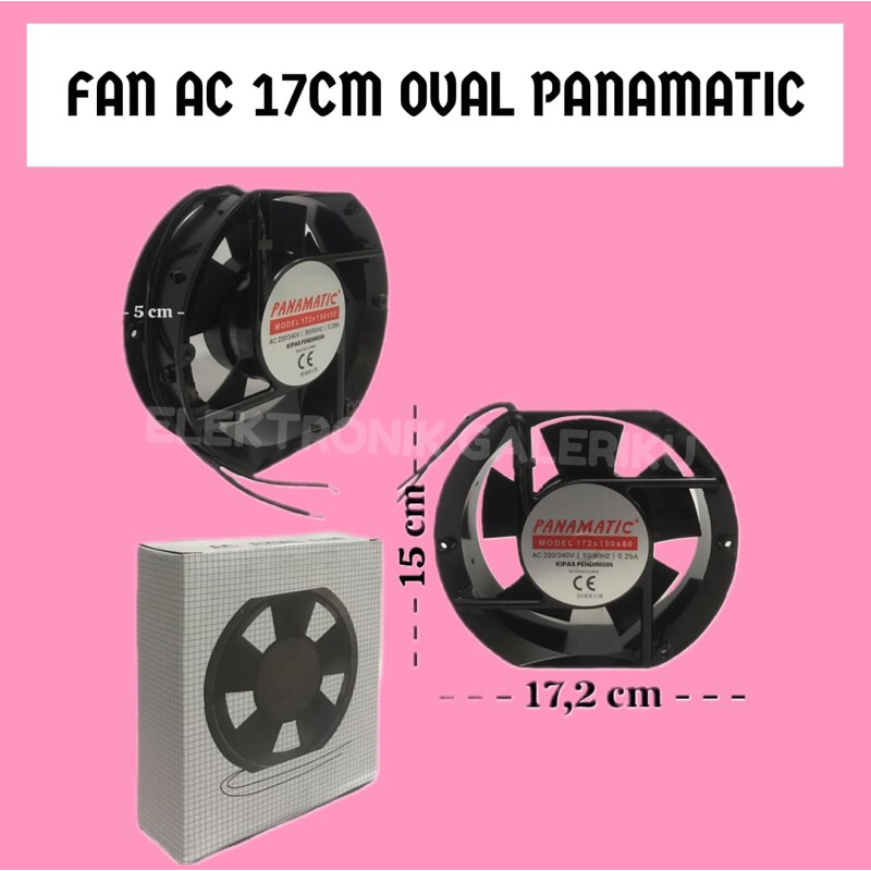 FAN AC 17CM OVAL PANAMATIC