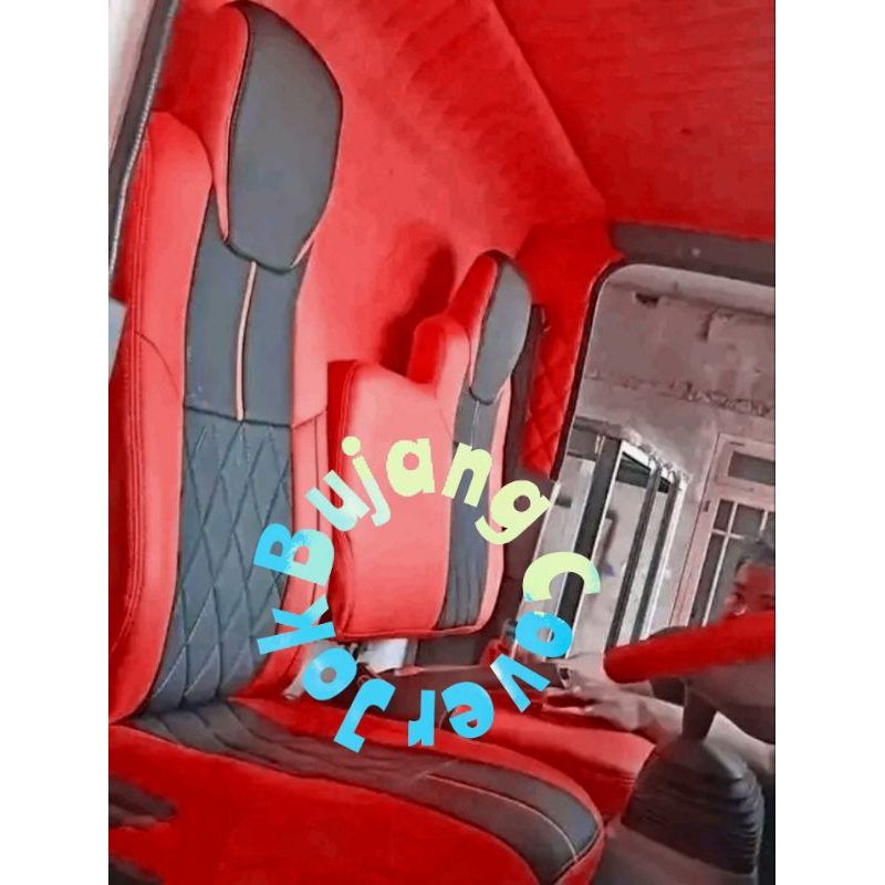 sarung jok mobil truk Isuzu NMR71 full interior,cover mobil Isuzu NMR71,sarung jok mobil truk Isuzu 