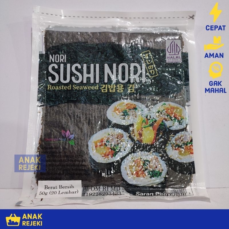 

Sushi Nori Gold 20 Lembar - Rumput Laut Seaweed Java Super Food 20s