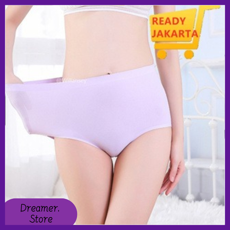 Dreamer Celana Dalam Wanita CD Celana Dalam Seamless Es Sutra CD Seamless High Waist CD
