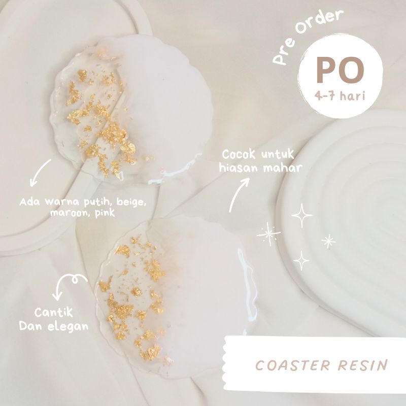 

COASTER RESIN MURAH | HIASAN MAHAR