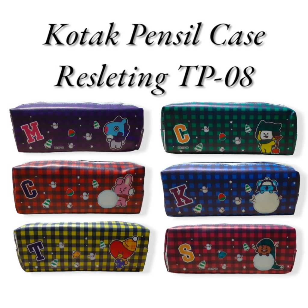 

KOTAK PENSIL KARAKTER KARTUN KOTAK KOTAK / POUCH / TEMPAT PENSIL. MURAH