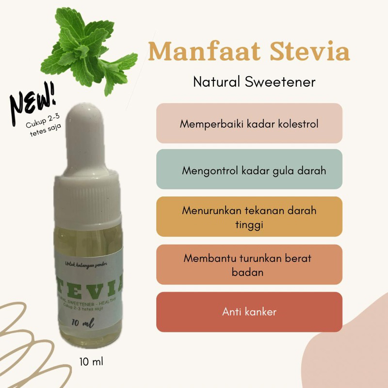 

Pengganti gula alami Stevia 10ml