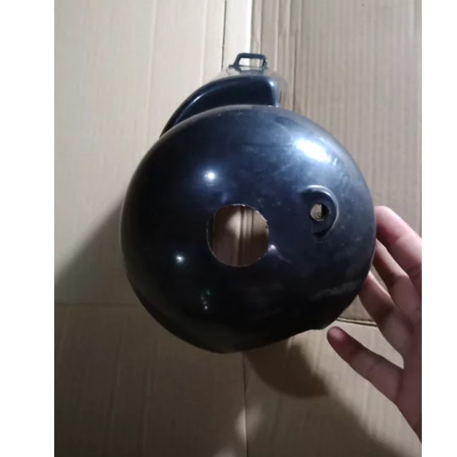 tutup blok boring head vespa plastik lubang busi tengah racing