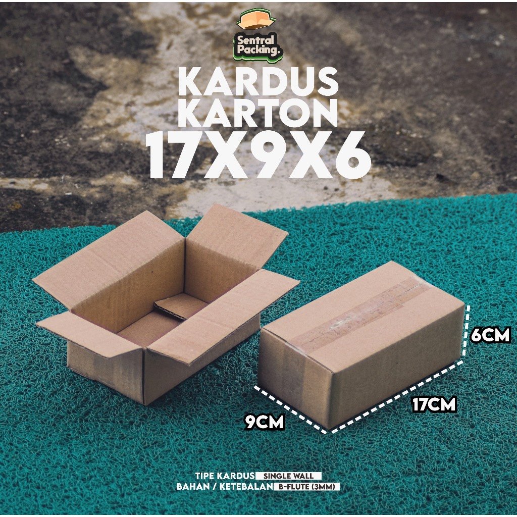 

Kardus Karton Polos / 17x9x6 / Kardus Packing / B-Flute