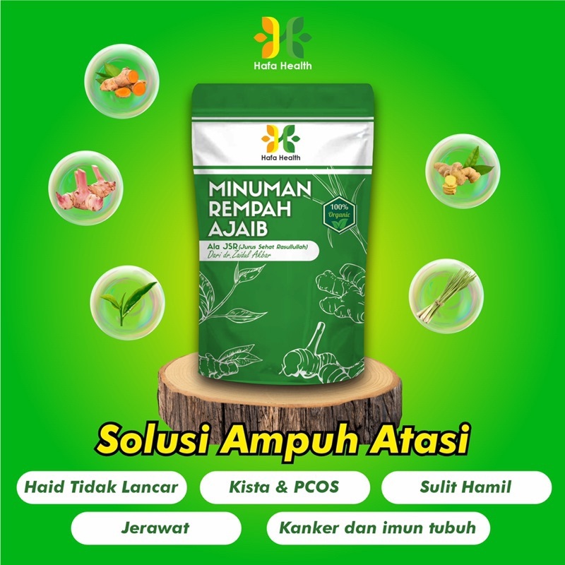 

JSR HAFA HEALTH - Ramuan rempah ala dr.Zaidul Akbar, teh rimpang celup, Teh Detox - jsr (jurus sehat Rasullullah),Imunitas Tubuh, Sukses promil,Minuman Rempah,Jamu herbal