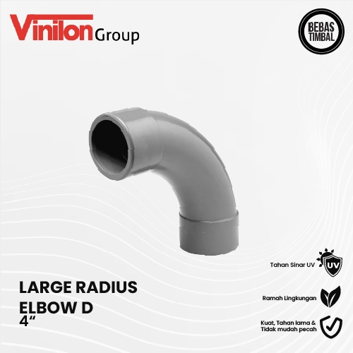 Large Radius Elbow / Long Elbow PVC D 4 Inch Vinilon