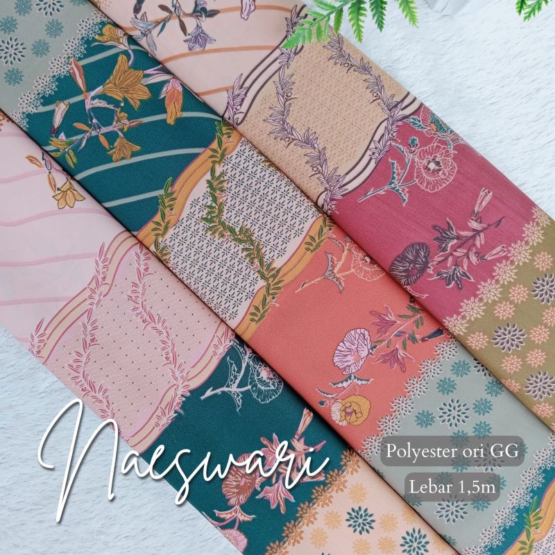 Naeswari kain Polyester original geulis