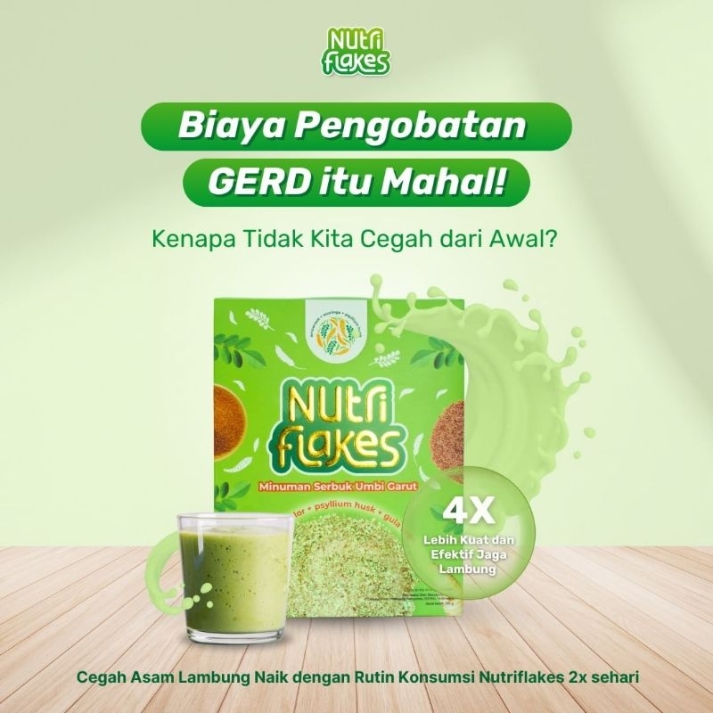 

Nutriflakes Sereal Umbi Garut Sereal Sehat Atasi Asam Lambung