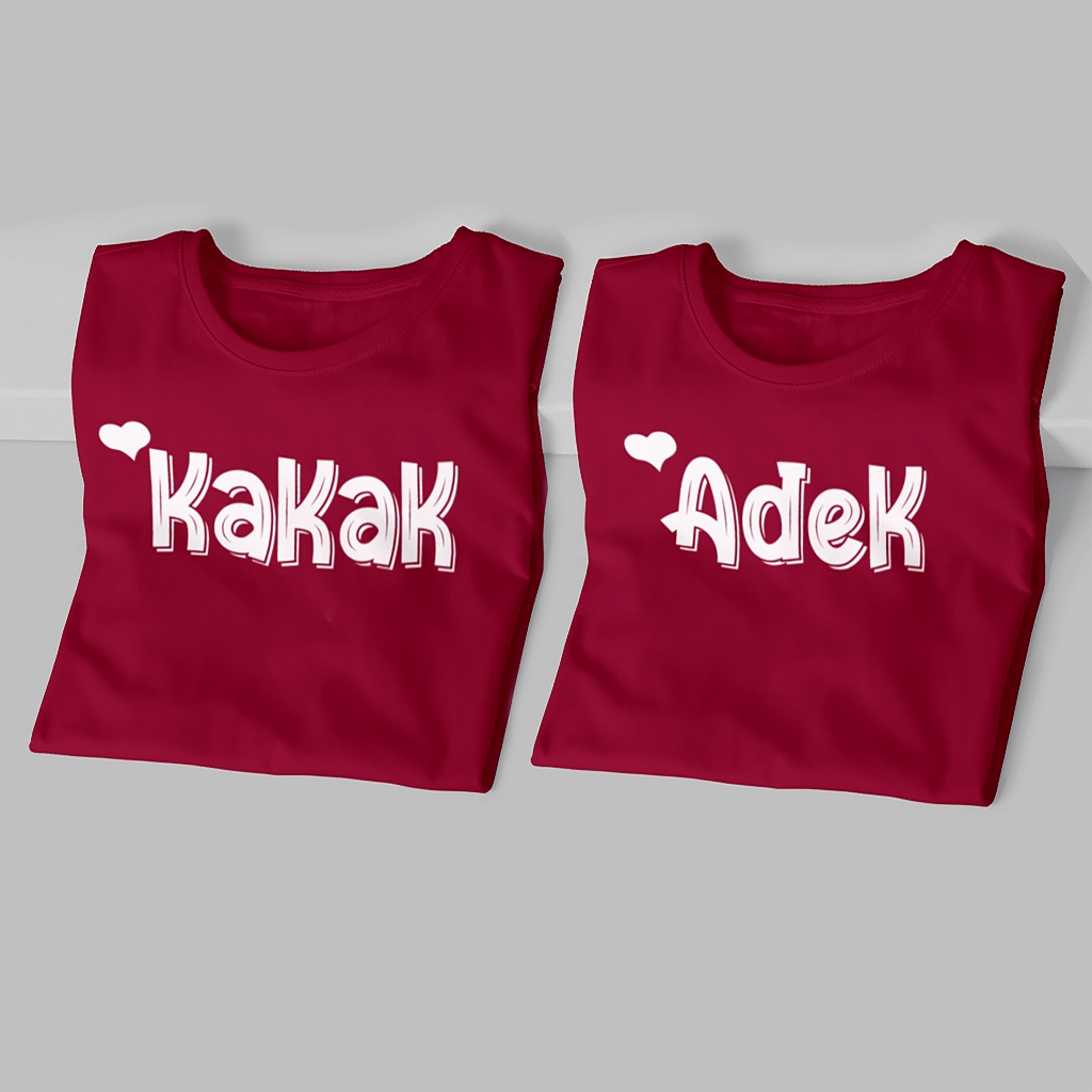 BIG PROMO Kaos Couple Anak Keren Terbaru Adik kakak / Couple Keluarga / Couple Adik Kakak 1-12