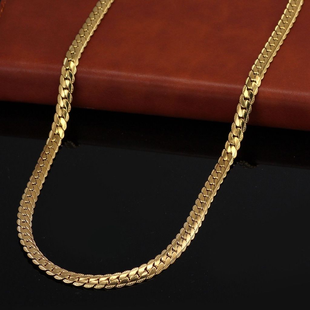 TERLARIS Kalung Pria Wanita Titanium Rantai asli sisik naga silver putih perak Rante cowok cewek