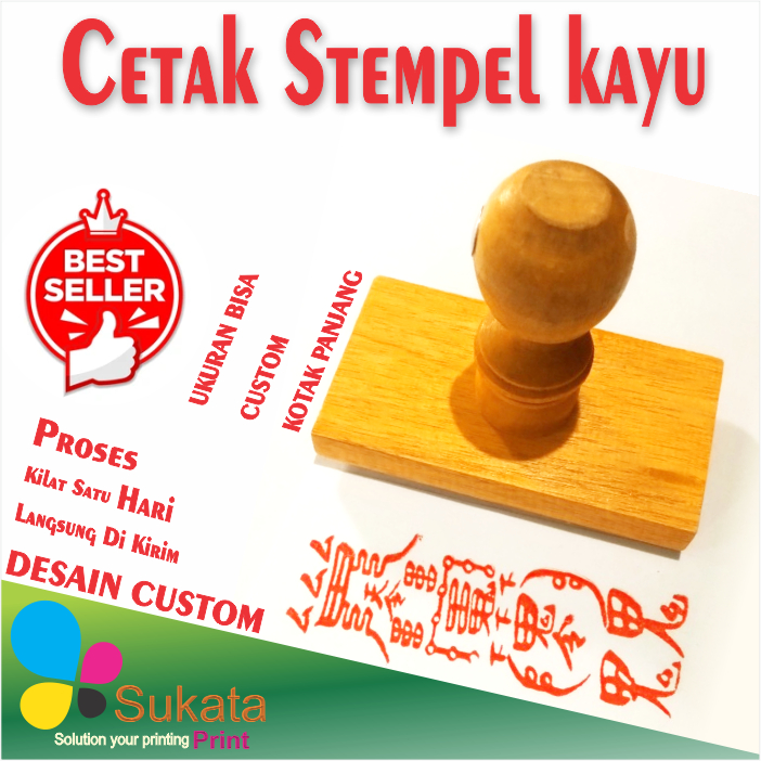 

Cetak Stempel Kayu Ukuran Bisa Custom Persegi Panjang | Cetak Stempel