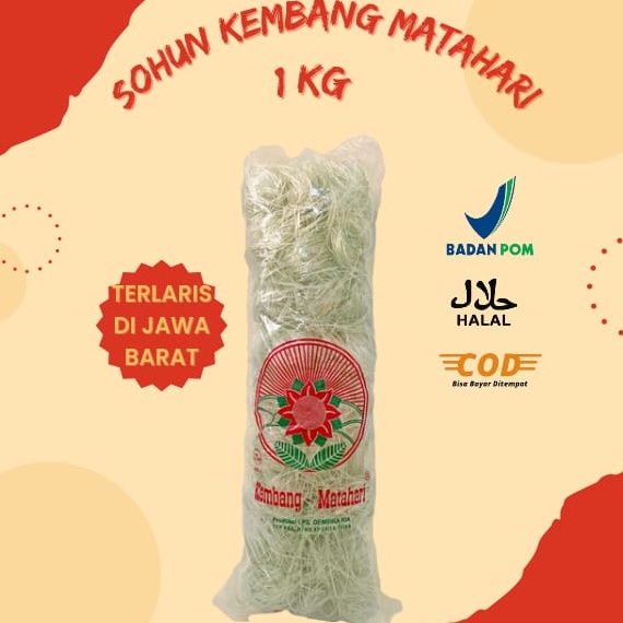 

UMP792 Dikon Sohun Kembang Matahari 1 kg Sohun Premium Lembut dan Kenyal Sohun Khas Indonesia