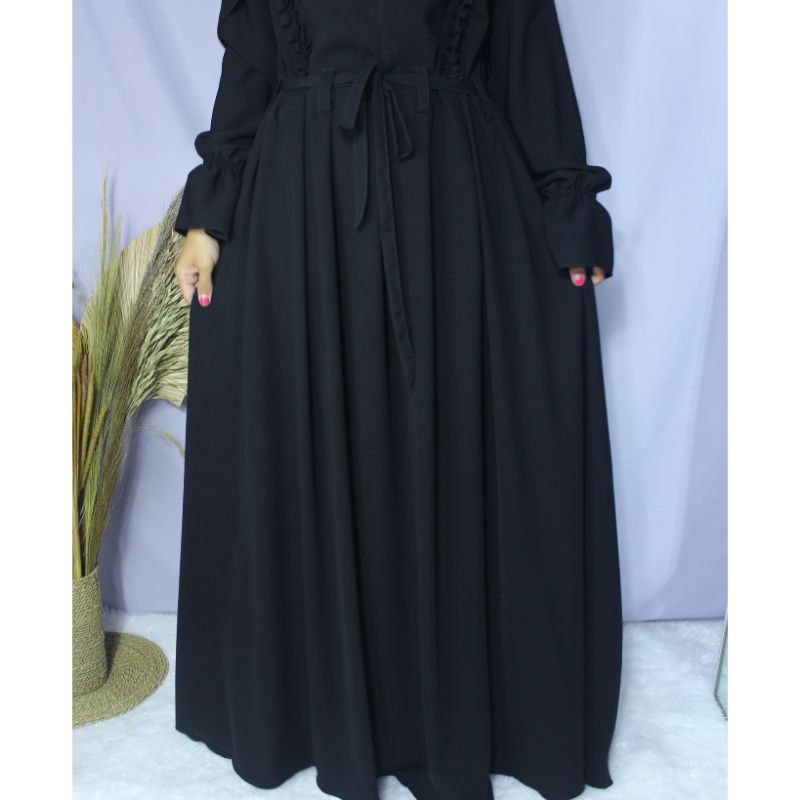 Abaya Alibsha Jetblack/abaya polos/abaya jetblack