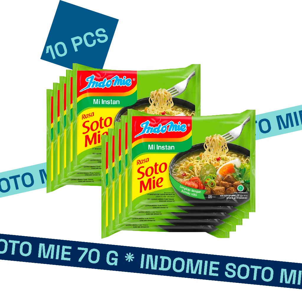 

Indomie Soto Mie 70 g 10 Pcs