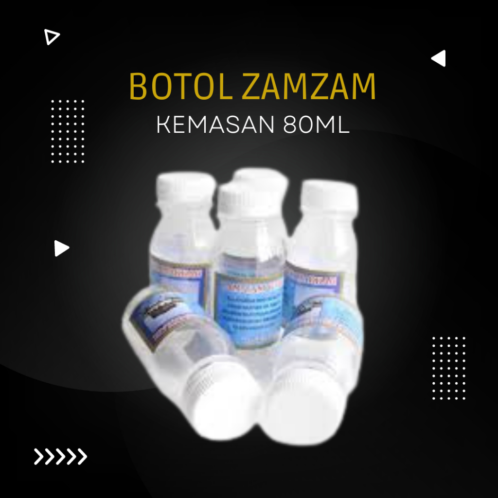 Botol Air Zam Zam Kosong Zamzam Kecil 80ml