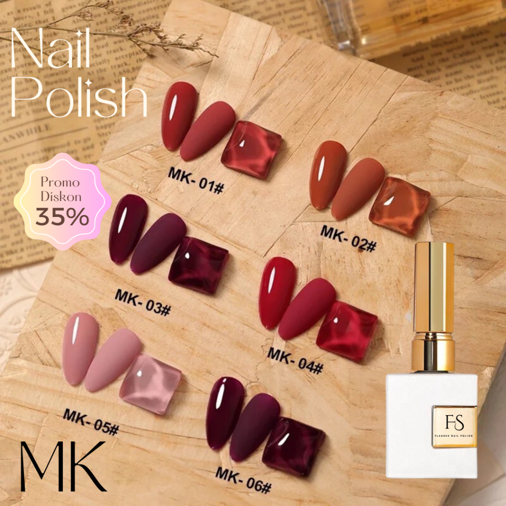 [FLASHES] MK NAIL POLISH GEL 15ml Kutek Gel Soak Off Uv