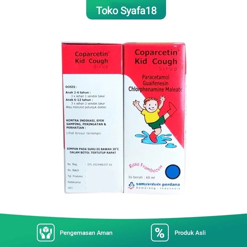 Coparcetin Kid Cough Syrup 60ml