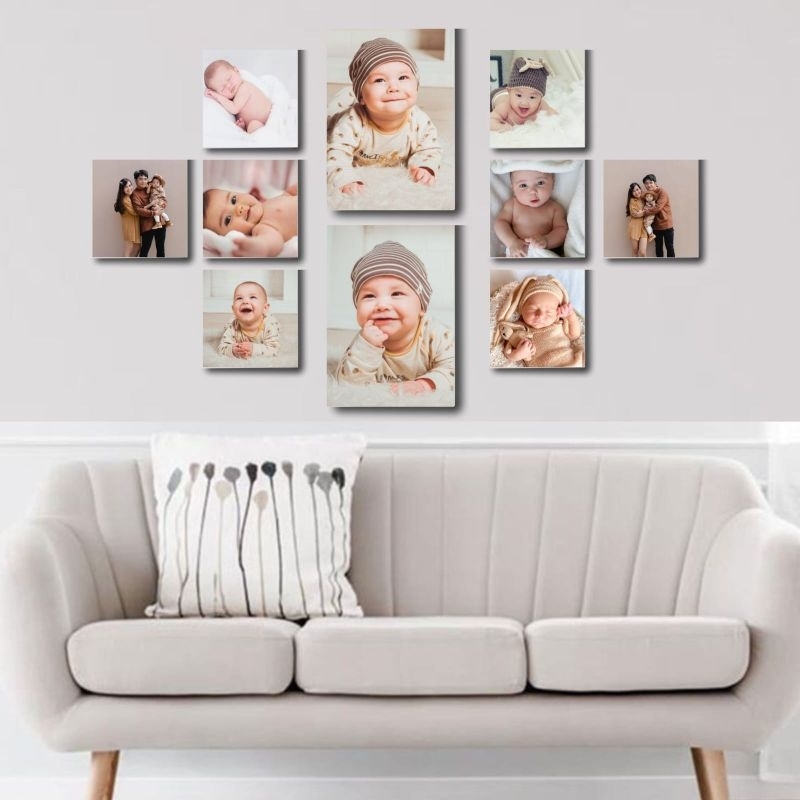 10 pcs cetak foto + bingkai, hiasan dinding, cetak foto bingkai, cetak foto