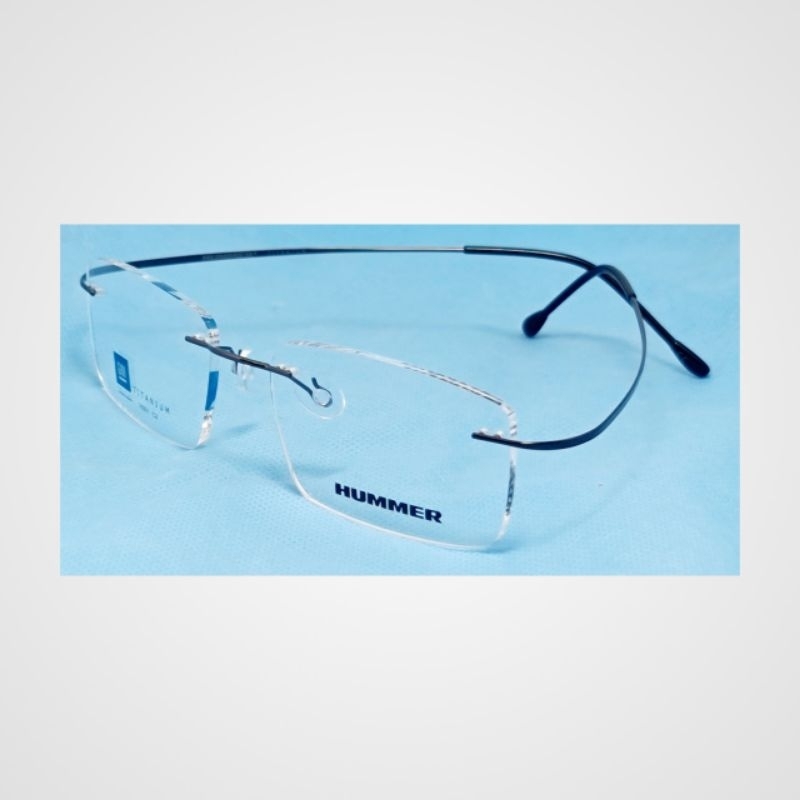Frame Kacamata HUMMER H001 RIMLESS TITANIUM UNISEX