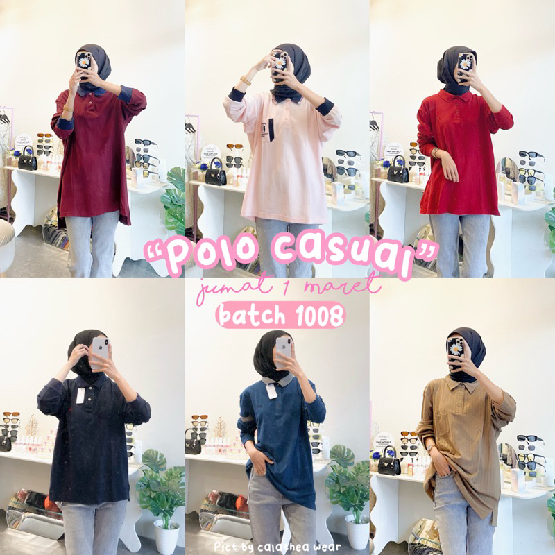 baju polo unisex (bisa request crop) | pakaian polo | atasan polo | baju casual | baju golf |kaos be