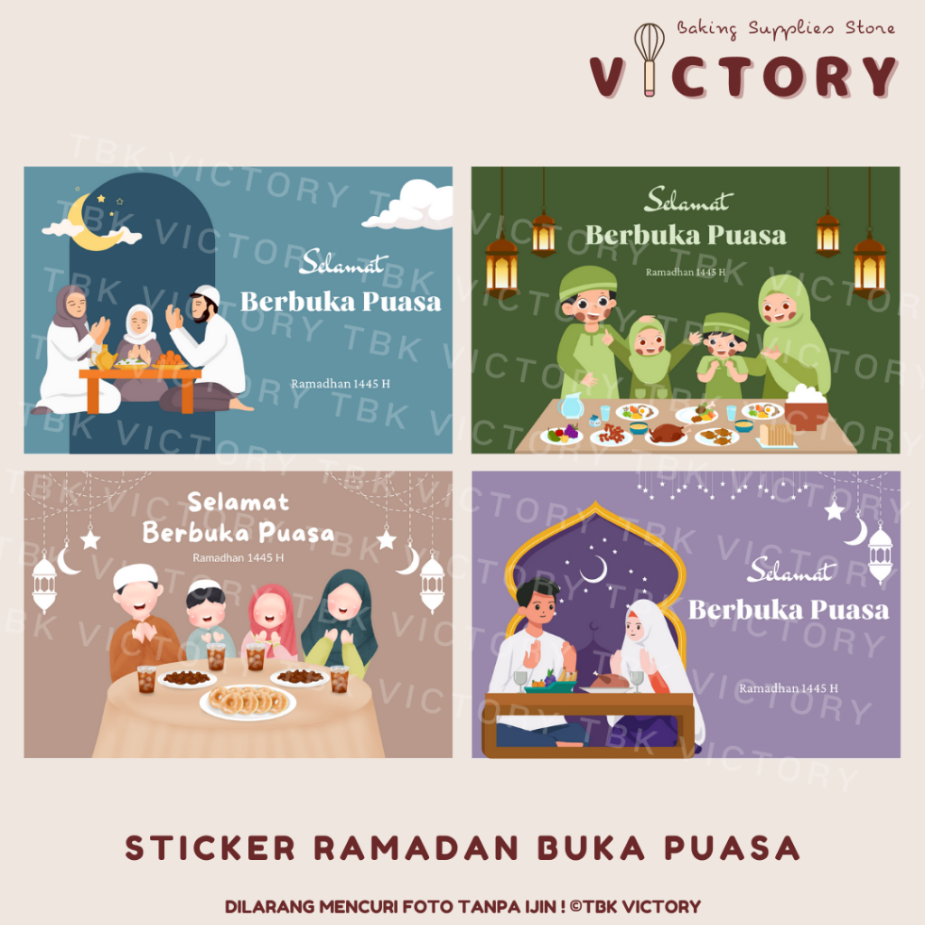 

Sticker Ramadan Buka Puasa isi 16pcs