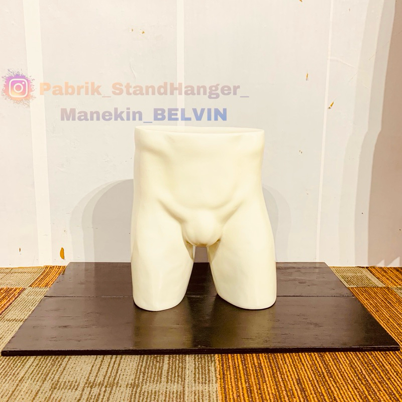 Manekin Paha Pria Fiber GOLD | Manekin Paha Celana Dewasa | Patung Celana Cowok Fiber warna GOLD | M