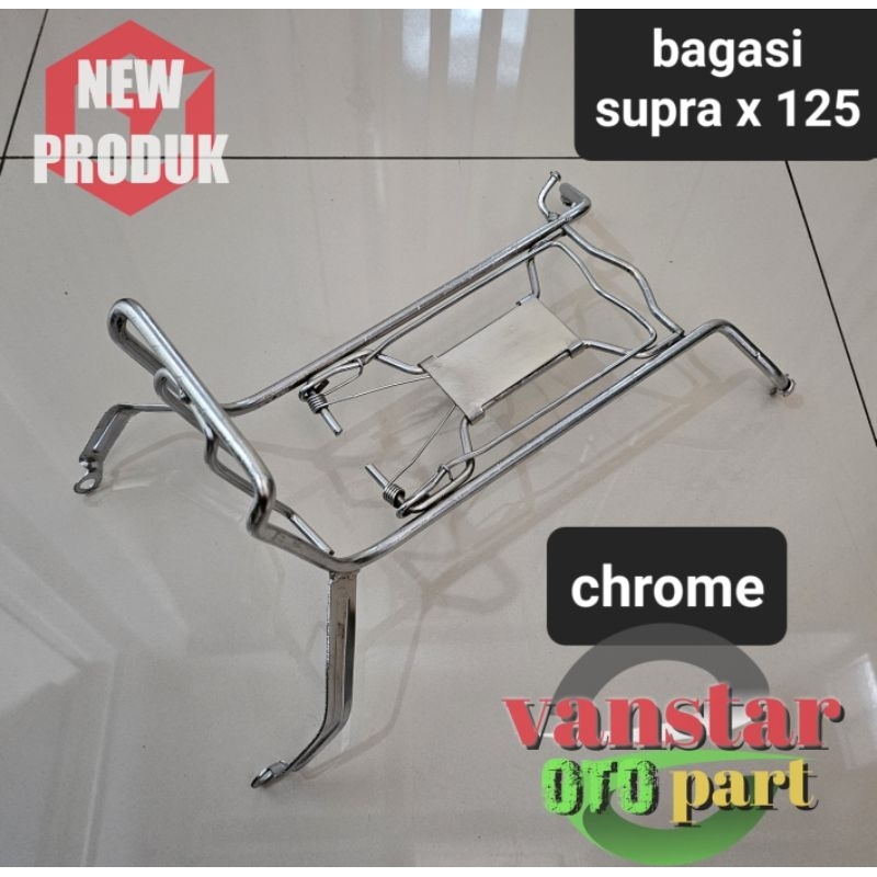 BAGASI TENGAH SUPRA X 125 D/R SUPRA X 125 LAMA/NEW SUPRA X 125 D supra batman chrome