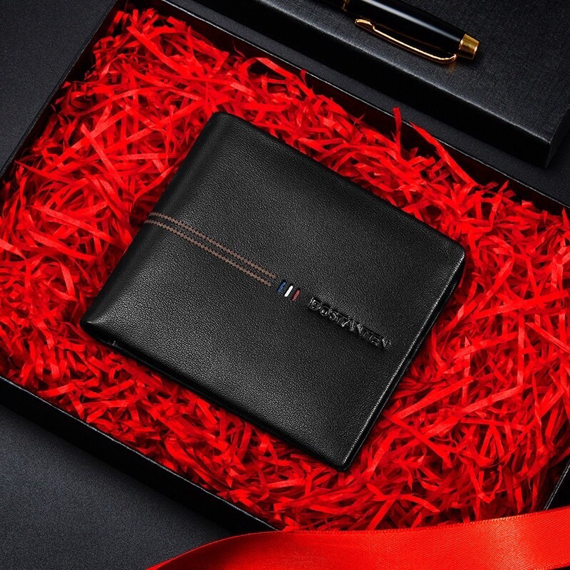 Bostanten Dompet Kulit Pria Lipat Sapi Asli Original Branded