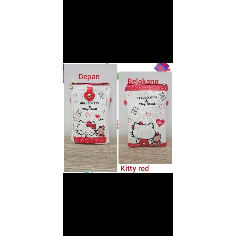 Dompet Hello kitty utk Hp dan tali panjang