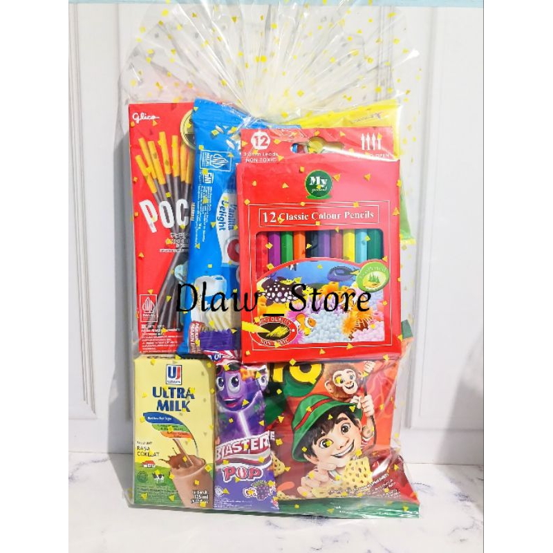 

Paket Snack Ulang Tahun Anak Bast Saller /Hampers Ulang Tahun Bingkisan Ulang Tahun Anak