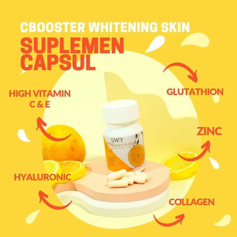Cbooster suplement pemutih kulit badan ini 30 kapsul