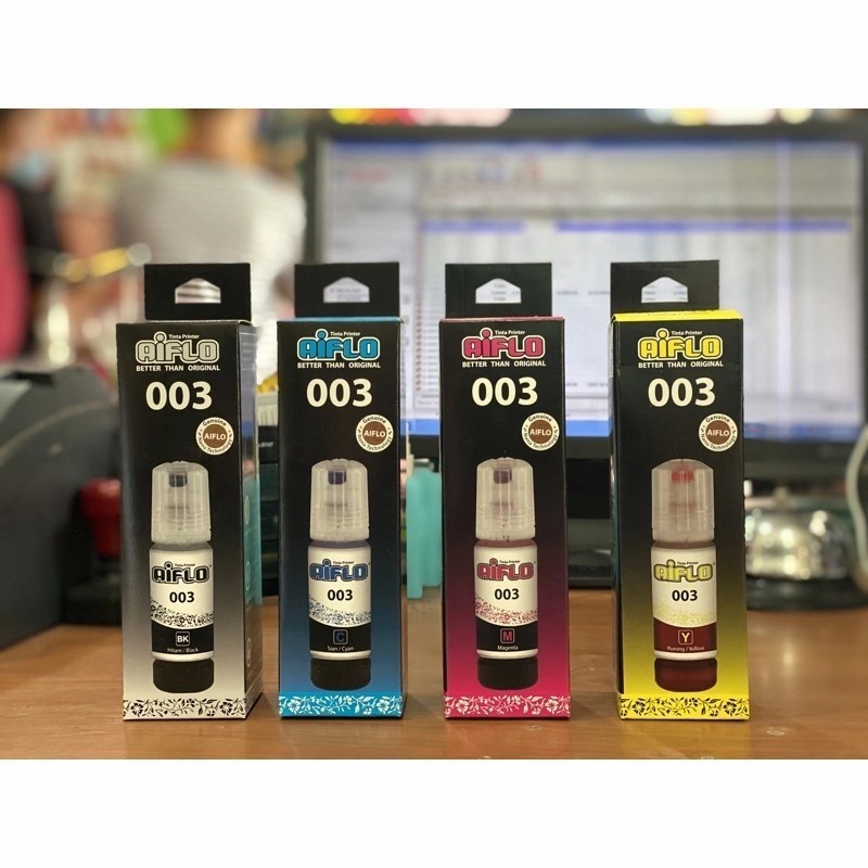 TINTA EPSON L-SERIES COMPATIBLE AIFLO EP 003 BK C M Y 70 ML