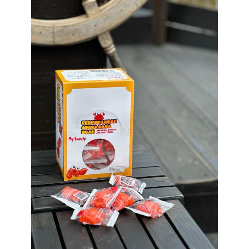 

My Sweety Permen Lunak Kepiting Box Isi 50 Pcs
