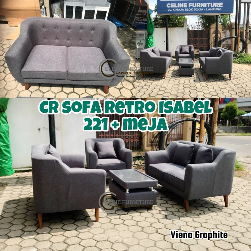 Sofa Retro Isabel 221 + Meja