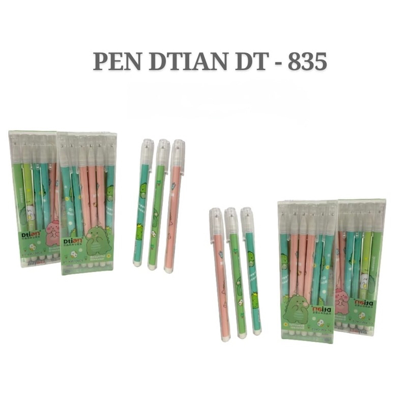 

1lsn(12pcs) Pen Gel Dtian 835 pen lucu pen karakter pen fancy