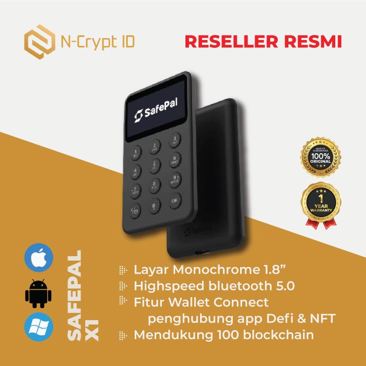 Safepal X1 X 1 Hardware Security Wallet Original Reseller Resmi
