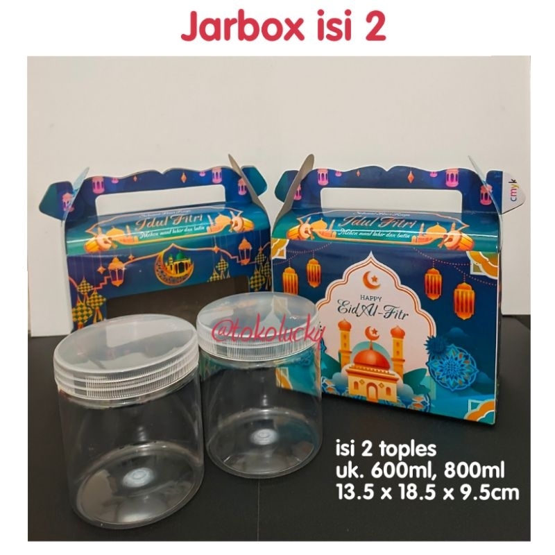 

Jarbox lebaran isi 2 / 3 toples