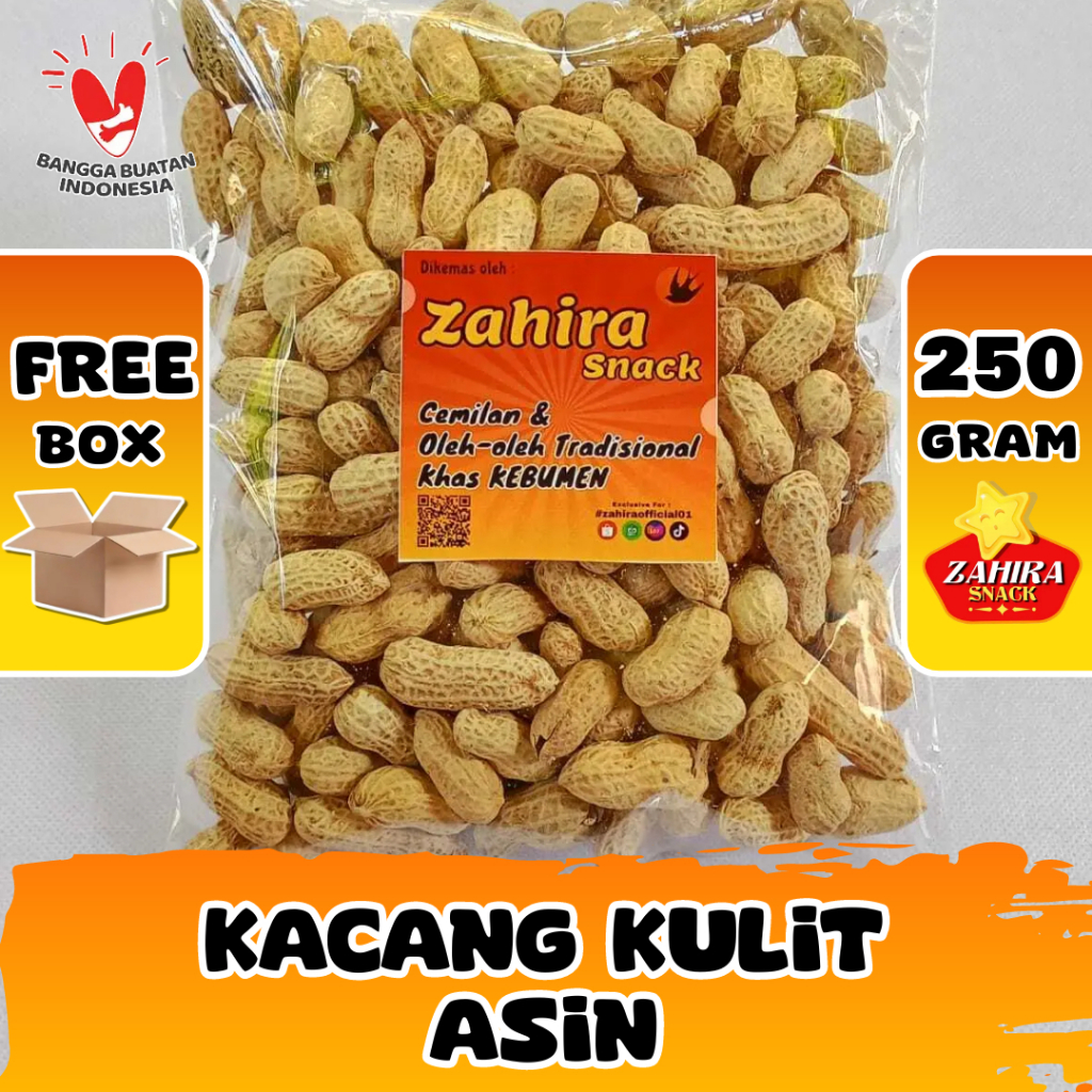 

Kacang Kulit Asin Kiloan Super Asli Kebumen 250 gram