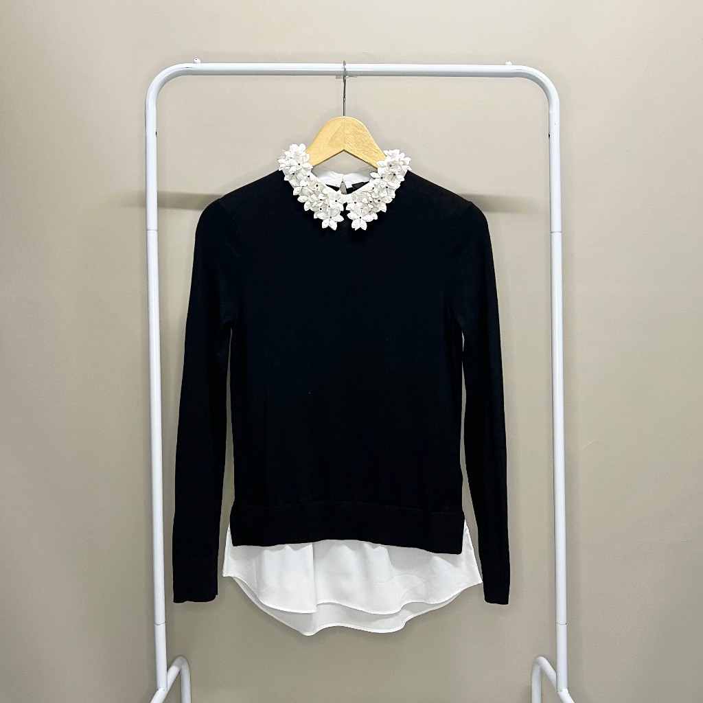 TED BAKER London Ori Baju Knit Blouse Sweater Kemeja Wanita Branded Bukan Zara