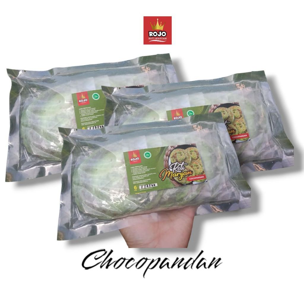 

[Paket 3 Pack] Roti Maryam Cane Premium Chocopandan