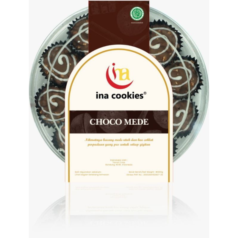 

Ina Cookies Choco Mede Kue Kering Enak Toples Reguler