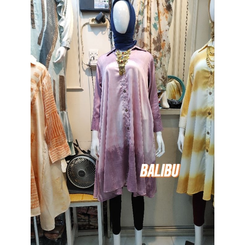 Tunik Polos Wanita Muslimah Kombinasi Dua Warna Wn2