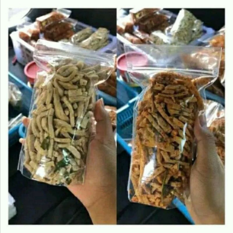 

Basreng baso exsra pedas, daun jeruk, pedas guring 100 gram