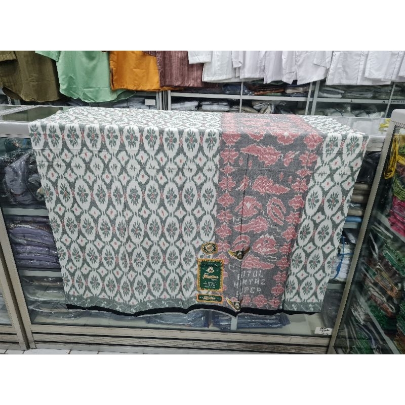 Sarung Tenun Goyor Botol Mumtaz Motif Kawung Ukuran Standar Lokal
