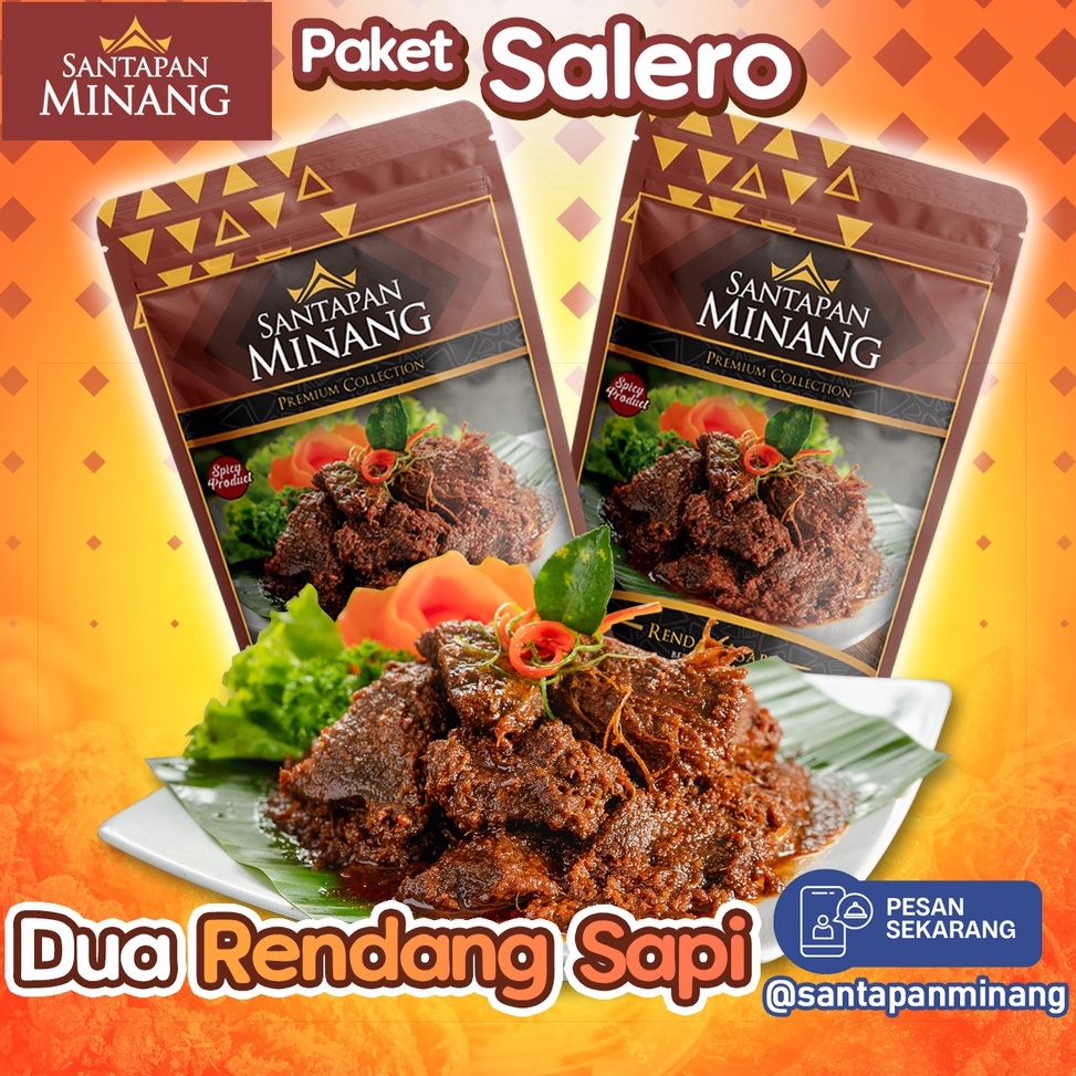 

OPD293 Terbaru Paket Salero Dua Rendang Daging Sapi Santapan Minang