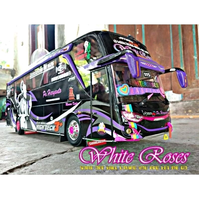 miniatur bus rc remot control telolet basuri stj draka kids panda haryanto full fariasi lampu leee k